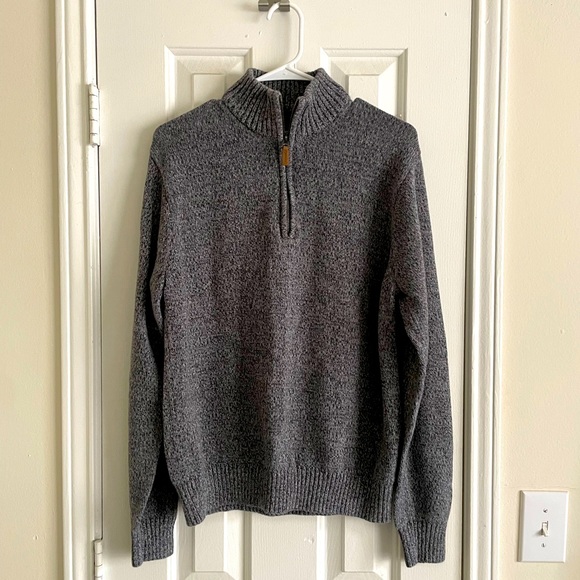 St Johns Bay Cotton Mock Neck Sweater - Medium - Picture 2 of 4